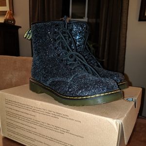 Black glitter Doc Martens